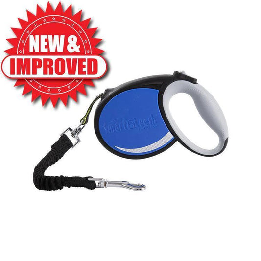 Smart Retractable Leash M – Blue, 14Ft, up to 40Lbs / 18Kg, with Safety Features for Every Walk